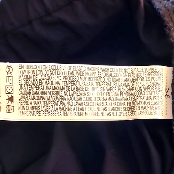 Forever 21 Womens Cotton Black Cargo Pants NWT Size Medium - Picture 7 of 8